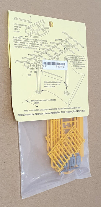 American Ltd Models HO Scale Kit 5300 Pack Of 2 Container Chassis Storage Racks