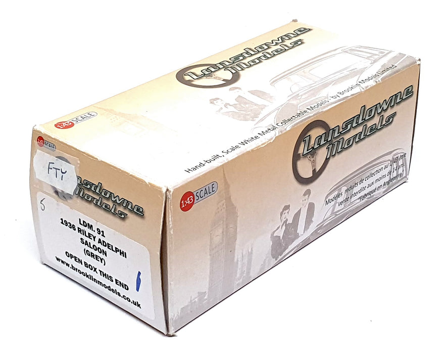 Lansdowne 1/43 Scale LDM91 - 1936 Riley Adelphi Saloon - Grey