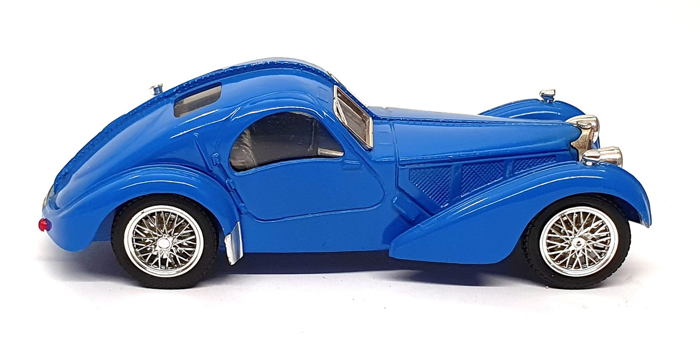 Brumm 1/43 Scale LIB022 - 1936 Bugatti 57S Coupe - Blue