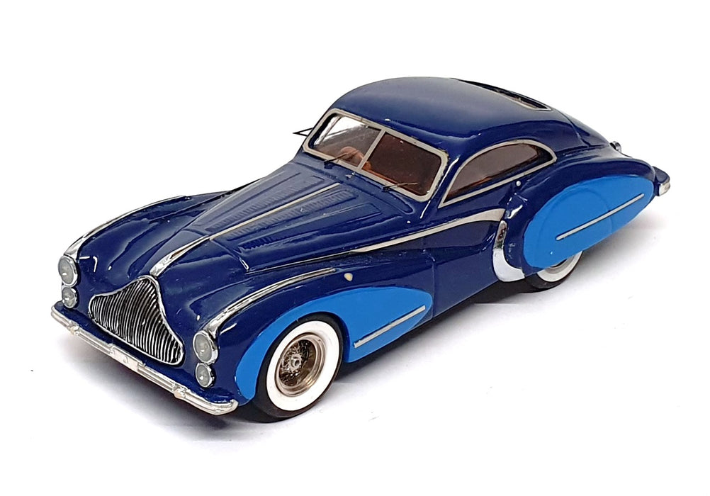 Unknown Brand ? 1/43 Scale LIB019 - 1948 Talbot T26 Saoutchik - 2-Tone Blue