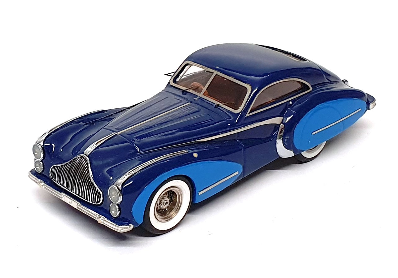 Unknown Brand ? 1/43 Scale LIB019 - 1948 Talbot T26 Saoutchik - 2-Tone Blue
