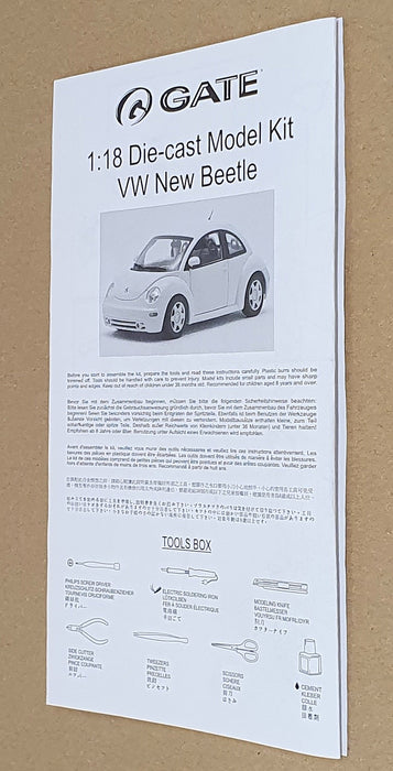 Gate 1/18 Scale Model Car Kit 06036 - VW Volkswagen New Beetle