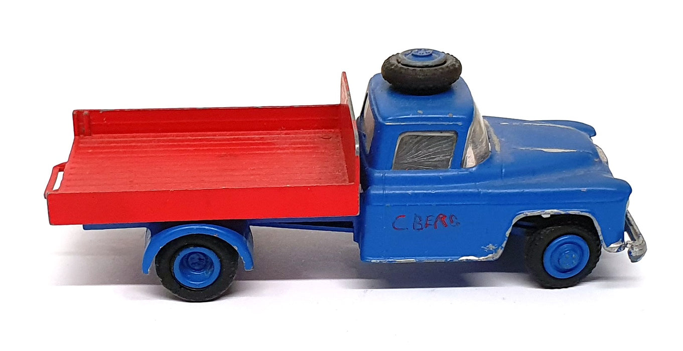 Vilmer Appx 12cm Long Diecast LIB026 - Chevrolet Truck - Blue/Red