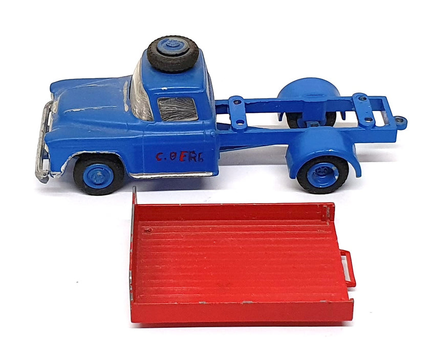 Vilmer Appx 12cm Long Diecast LIB026 - Chevrolet Truck - Blue/Red
