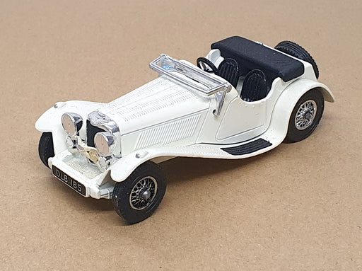 Matchbox Appx 10cm Long Diecast LIB033 - 1936 Jaguar SS 100 - White