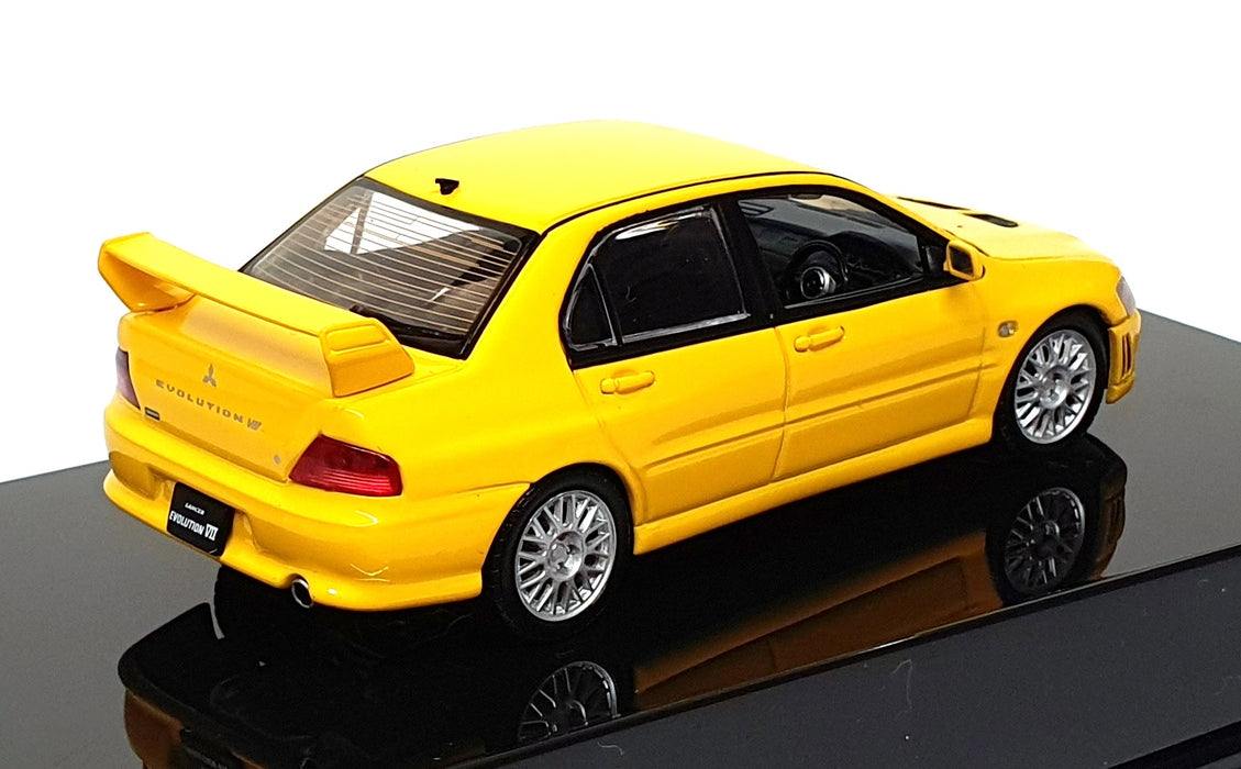 Autoart 1/43 Scale 57161 - Mitsubishi Lancer Evo VII Street Car - Yellow