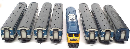 Bachmann OO Gauge 32-803 Class 47/0 47148 BR Blue + 6 Pullman Coaches & 1 Other