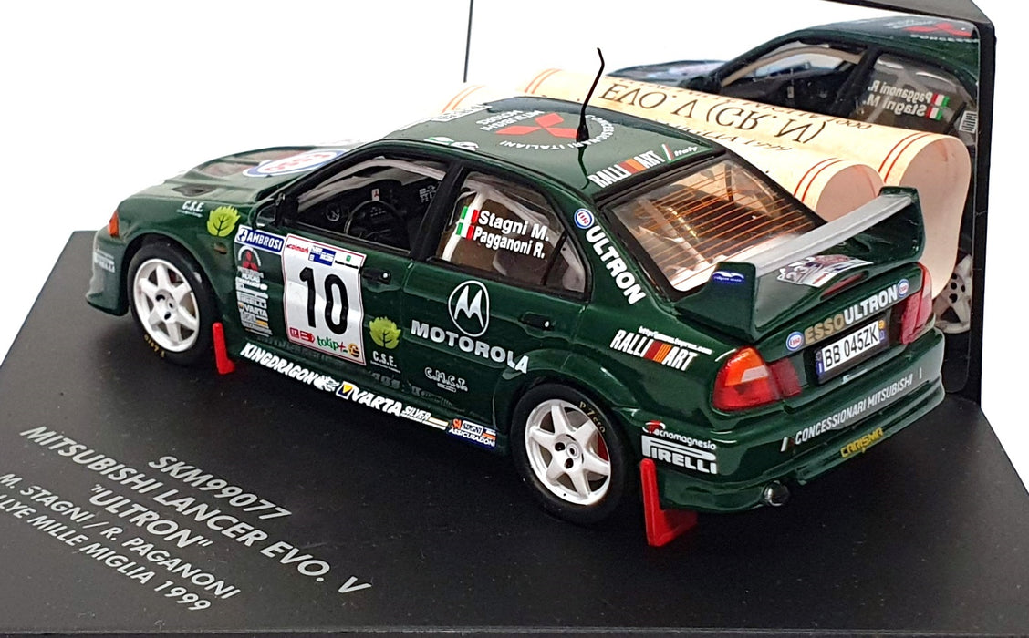 Skid 1/43 Scale SKM99077 - Mitsubishi Lancer EVO. V Ultron #10 Mille Miglia 1999