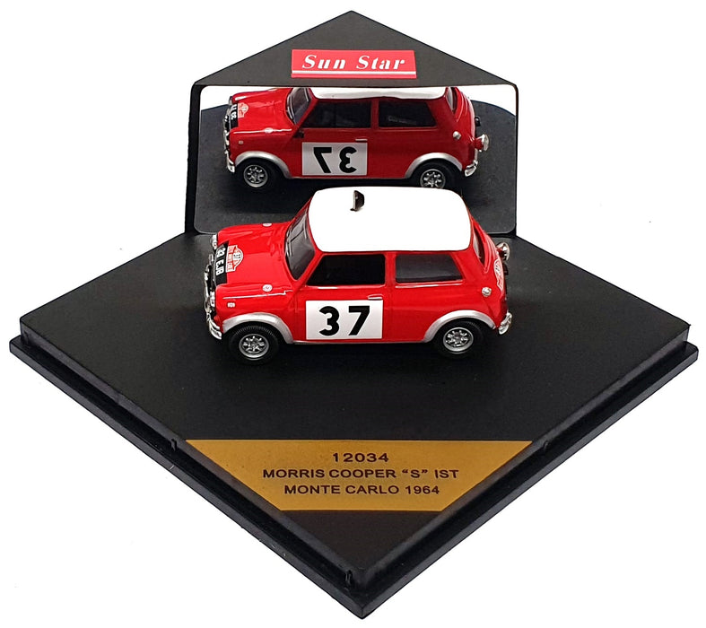 Sun Star 1/43 Scale 12034 - Morris Mini Cooper S 1st #37 Monte Carlo 1964