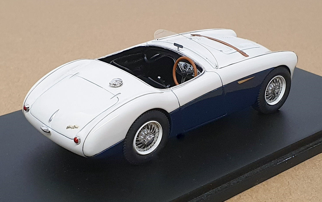 Spark Model 1/43 Scale Resin S0800 - 1955 Austin Healey 100 S - White/Blue
