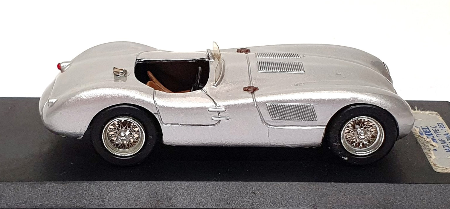 Top Model 1/43 Scale TMC045 - 1953 Jaguar C-Type Nino Farina - Silver