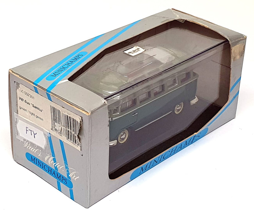 Minichamps 1/43 Scale 430 052301 - Volkswagen VW Samba Bus - Green/Lt Green