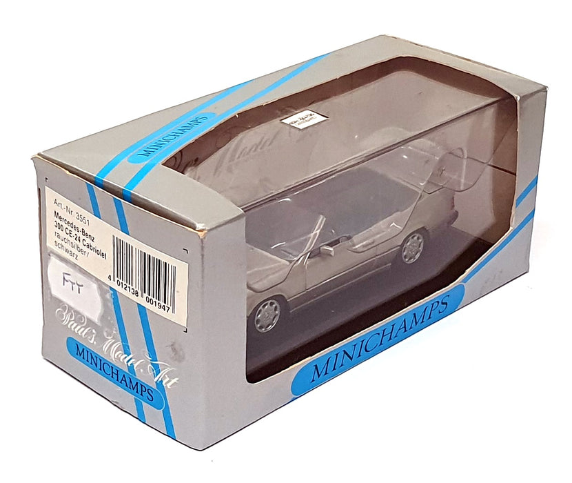 Minichamps 1/43 Scale 3551 - Mercedes Benz 300 CE-24 Cabrio - Smoke Silver