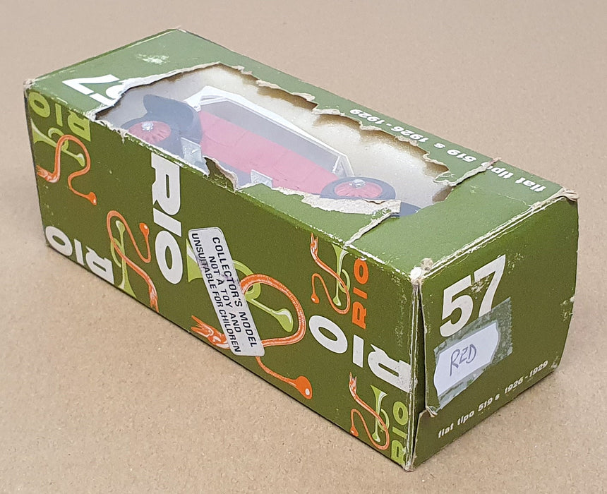 Rio Models 1/43 Scale Diecast No. 57 - 1926-29 Fiat Tipo 519s - Red