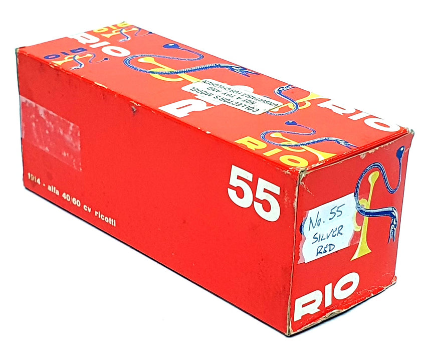 Rio Models 1/43 Scale No. 55 - 1914 Alfa Romeo Ricotti - Silver/Red
