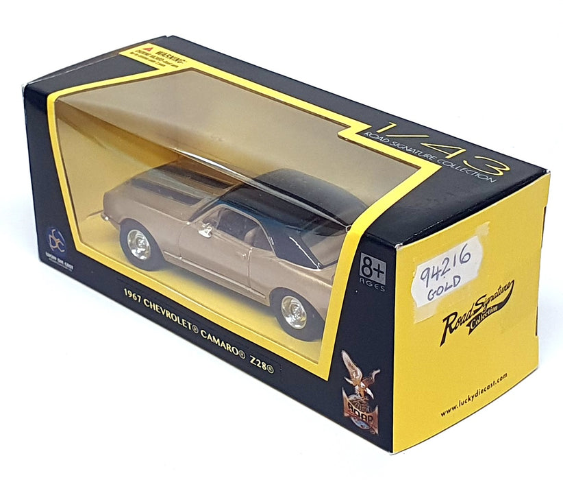 Road Signature 1/43 Scale 94216 - 1967 Chevrolet Camaro Z28 - Gold