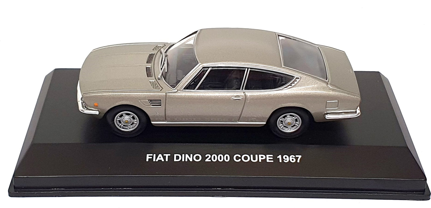 Edison Giocattoli 1/43 Scale 803921 - 1967 Fiat Dino 2000 Coupe - Met. Grey
