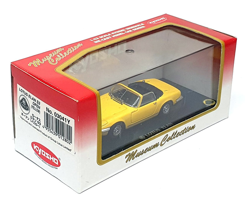 Kyosho 1/43 Scale Diecast 03041Y - Lotus Elan S3 Open - Yellow
