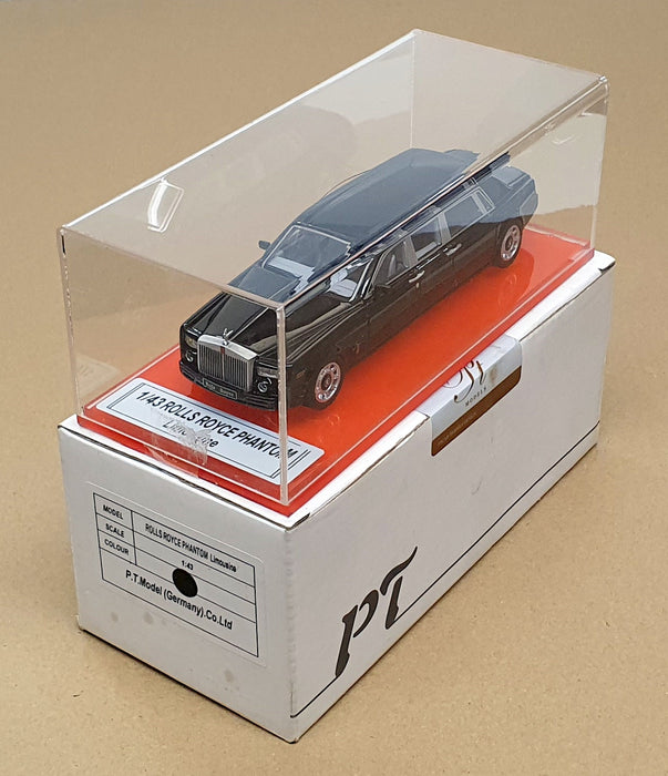 PT Model 1/43 Scale PT01B - Rolls Royce Phantom Limousine - Black