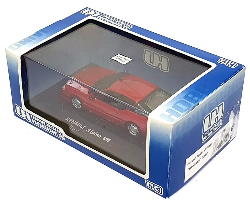 Universal Hobbies 1/43 Scale 1681 - Renault Alpine V6 Turbo Mille Milles - Red