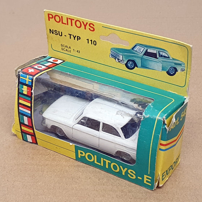 Politoys 1/43 Scale Original Diecast 543 - NSU TYP 110 - White