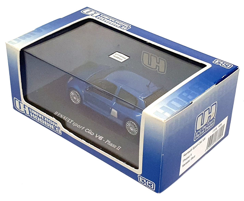 Universal Hobbies 1/43 Scale 1838 - Renault Sport Clio V6 Phase II - Met. Blue