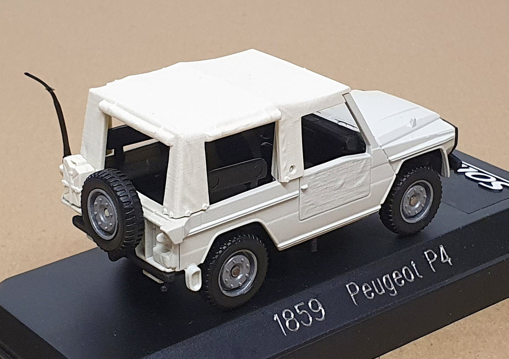 Solido 1/43 Scale Diecast 1859 - Peugeot P4 Off Road Vehicle - Ivory