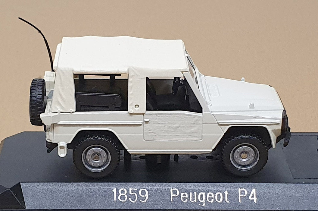 Solido 1/43 Scale Diecast 1859 - Peugeot P4 Off Road Vehicle - Ivory