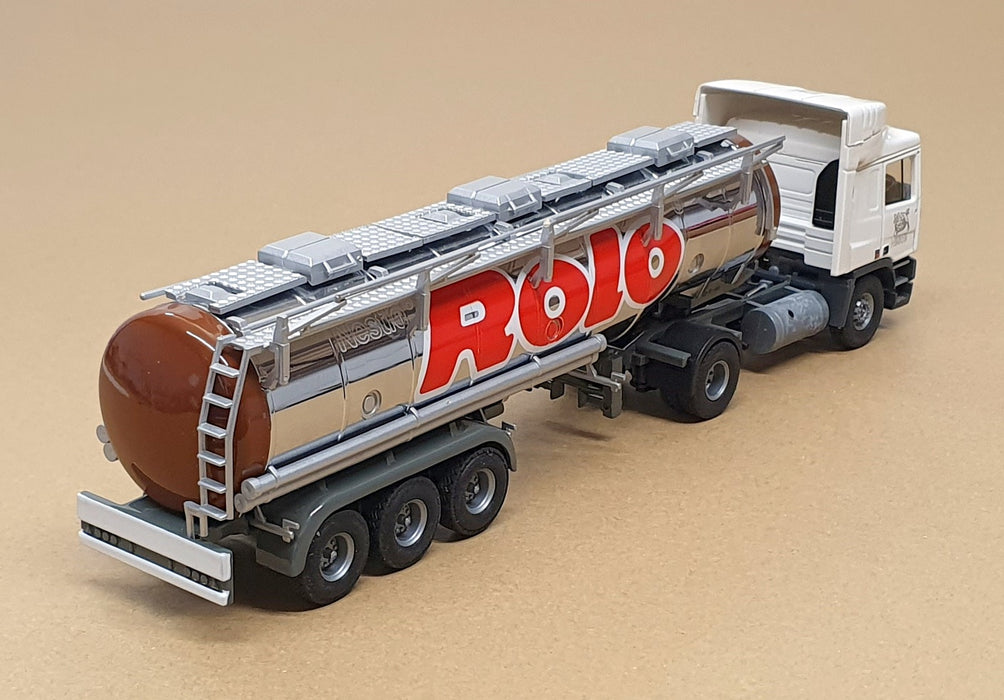 Tekno 1/50 Scale TK01A - ERF Tanker Truck Nestle Rolo - White/Chrome Silver