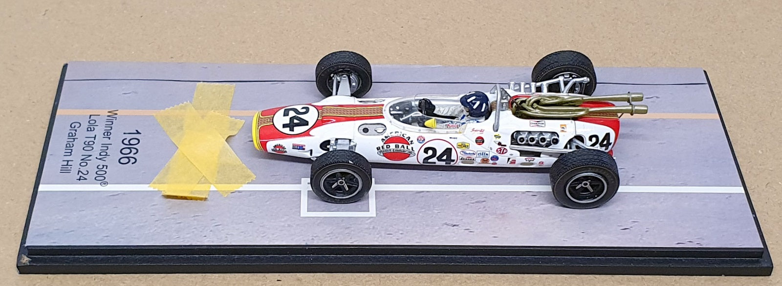 Spark 1/43 Scale 43IN66 - Lola T90 #24 Winner Indy 500 1966 G. Hill