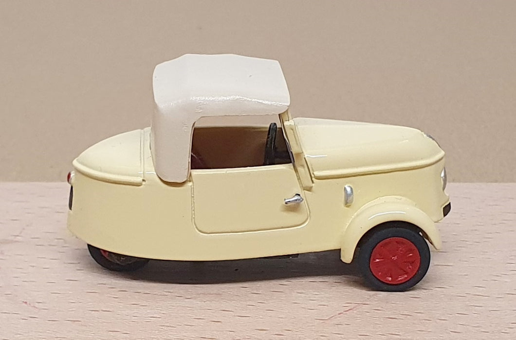 CCC Models 1/43 Scale 124 - 1942 Peugeot VLV Microcar - Pale Yellow/Cream