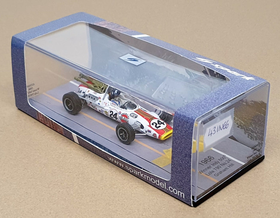 Spark 1/43 Scale 43IN66 - Lola T90 #24 Winner Indy 500 1966 G. Hill