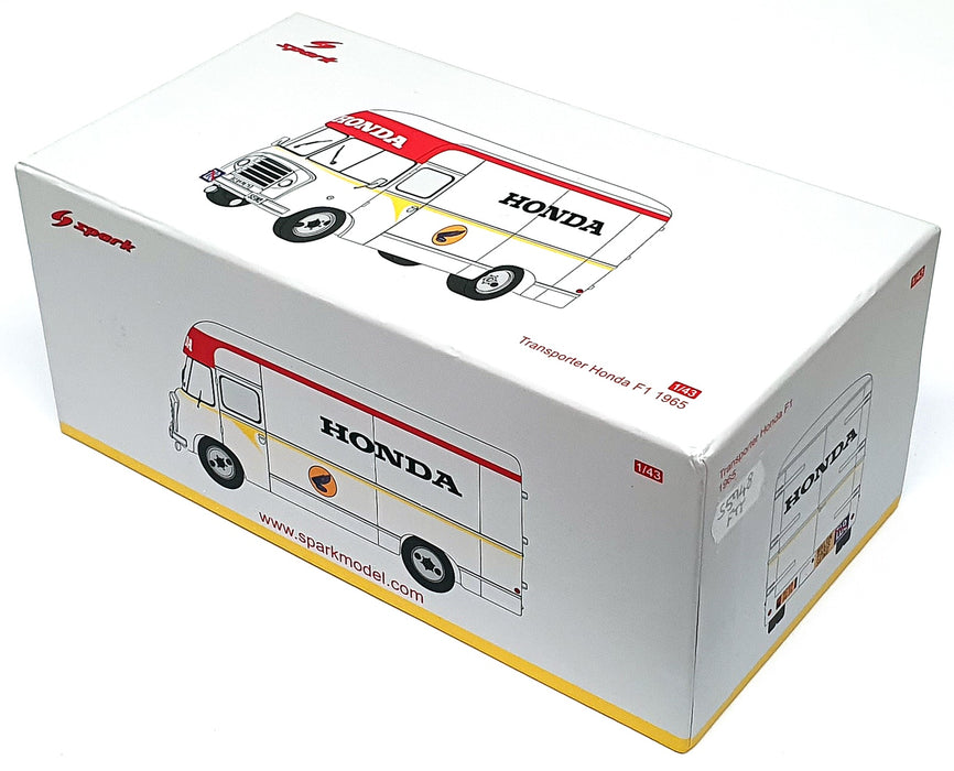 Spark 1/43 Scale S5948 - Citroen U23 F1 Honda Transporter Truck 1965 - Grey/Red