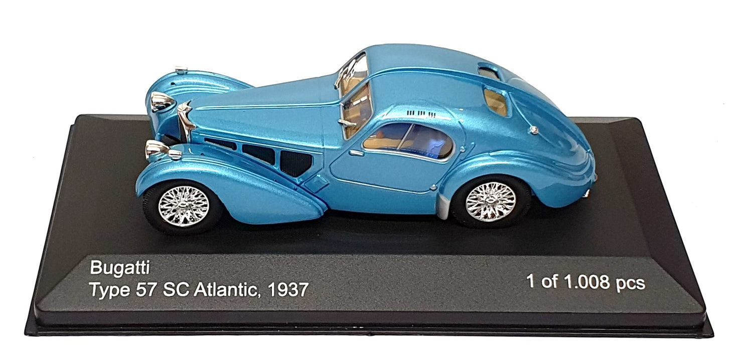 Whitebox 1/43 Scale WB037 - 1937 Bugatti Type 57 SC Atlantic - Met. Blue
