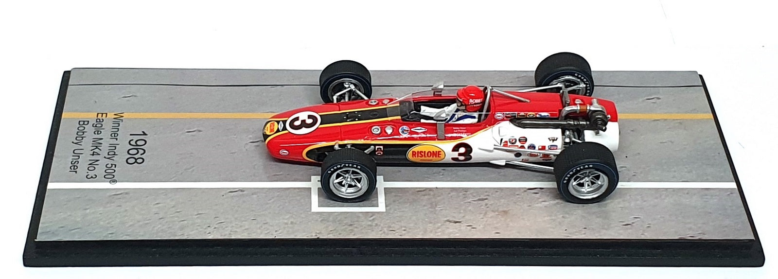 Spark 1/43 Scale 43IN68 - Eagle Mk4 #3 Winner Indy 500 1968 Bobby Unser
