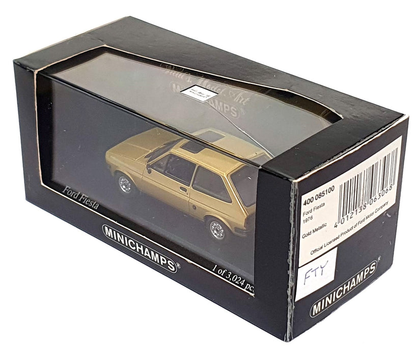 Minichamps 1/43 Scale 400 085100 - 1976 Ford Fiesta - Met. Gold