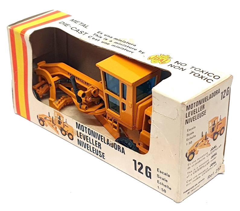 Joal 1/50 Scale Diecast 217 - Caterpillar Leveller 12G - Yellow