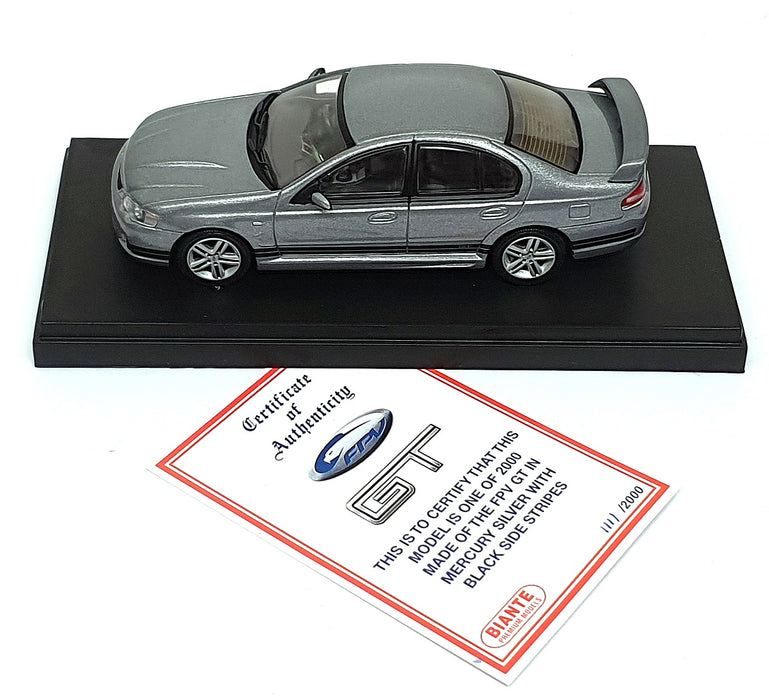 Biante 1/43 Scale Diecast B431702A - Ford GT Sedan - Mercury Silver