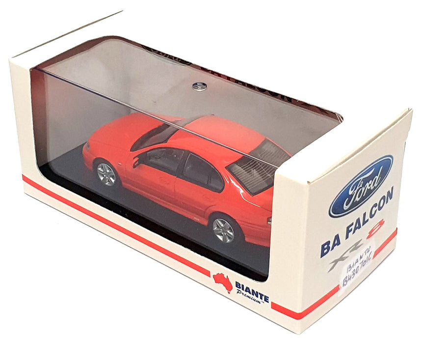 Biante 1/43 Scale Diecast B430701C - Ford BA Falcon XR8 - Blood Orange