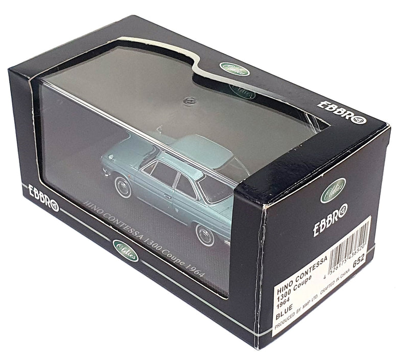 Ebbro 1/43 Scale Diecast 652 - 1964 Hino Contessa 1300 Coupe - Blue