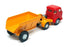 Joal Appx 17cm Long Diecast 212 - Camion Dumper Trailer Truck - Red/Yellow