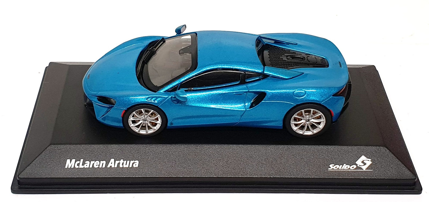 Solido 1/43 Scale Diecast S4313503 - 2022 McLaren Artura - Belize Blue