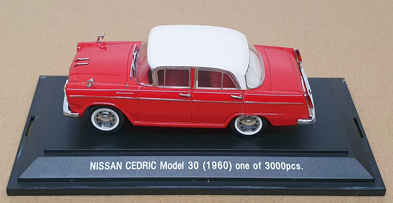Ebbro 1/43 Scale Diecast 343 - 1960 Nissan Cedric Model 30 - White/Red