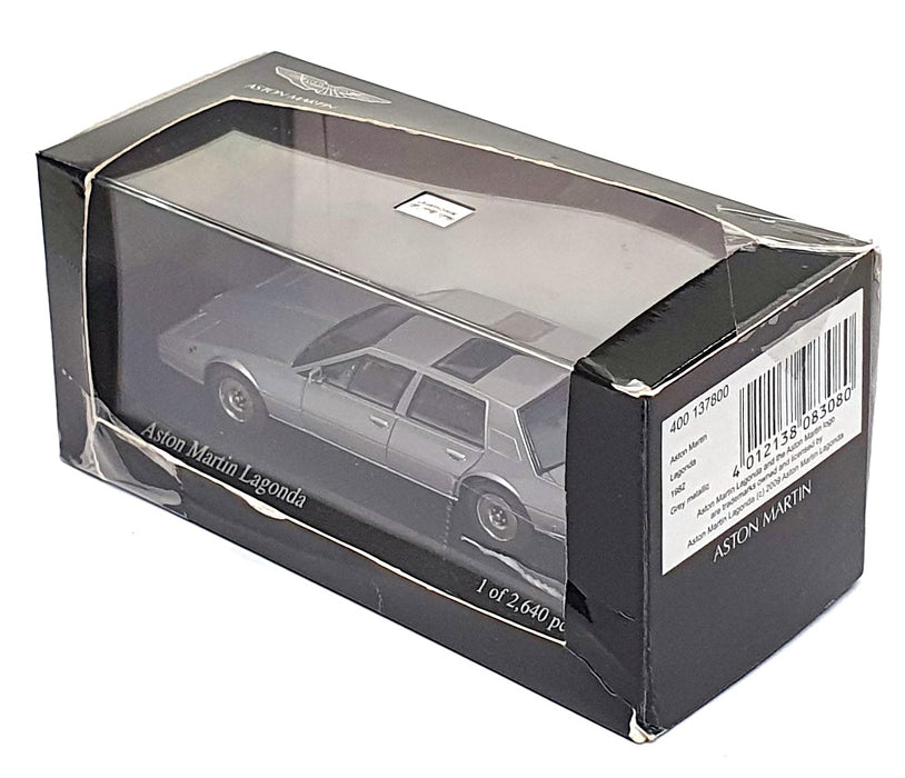 Minichamps 1/43 Scale 400 137800 - 1982 Aston Martin Lagonda - Met. Grey