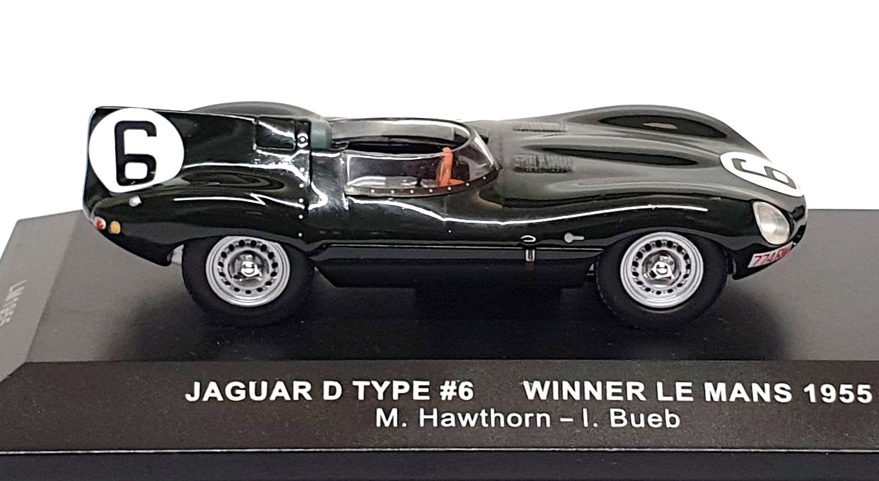 Ixo 1/43 Scale LM1955 - Jaguar D-Type #6 Winner Le Mans 1955 Hawthorn/Bueb