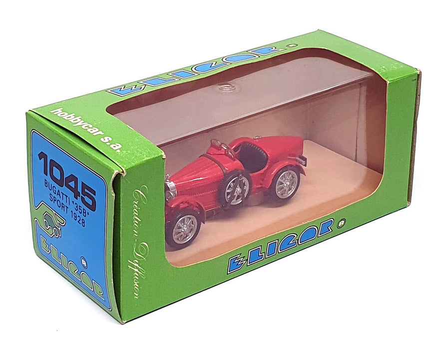 Eligor 1/43 Scale Diecast 1045 - 1928 Bugatti 35B Sport - Red