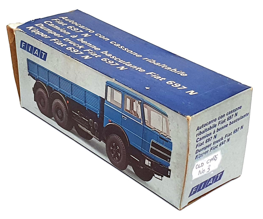Old Cars 1/43 Scale Diecast No. 3 - Fiat 697 N Dumper Truck - Red/Grey