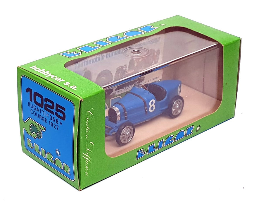 Eligor 1/43 Scale Diecast 1025 - 1927 Bugatti 35B Course - #8 Blue