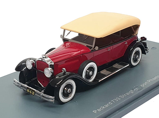 Neo 1/43 Scale NEO44630 - 1930 Packard 733 Std. 8 Sport Phaeton - Dk. Red