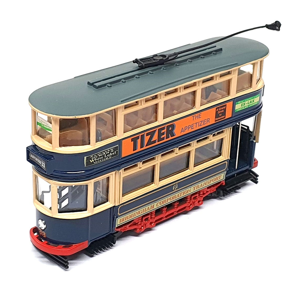 Corgi 12cm Long Diecast 97294 - Tramcar Birmingham Corporation Rt. 33 - Blue